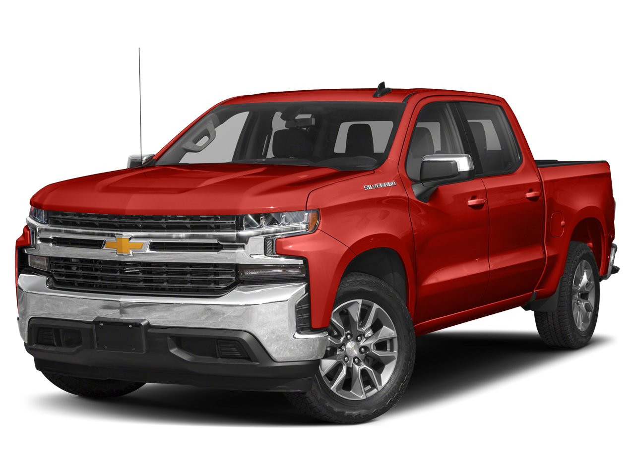 2021 Chevrolet Silverado 1500 LT in Shadow Gray Metallic — front three-quarter view