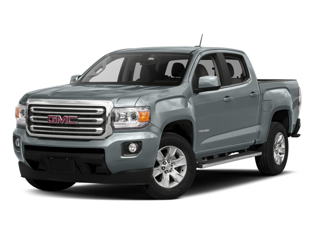 2018 GMC Canyon 2WD SLE in Quicksilver Metallic — front three-quarter view