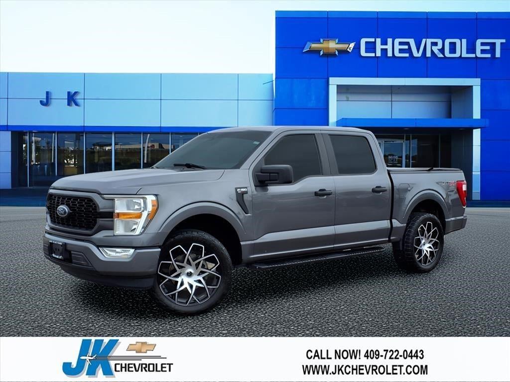 2021 Ford F-150 XL in Gray — front three-quarter view