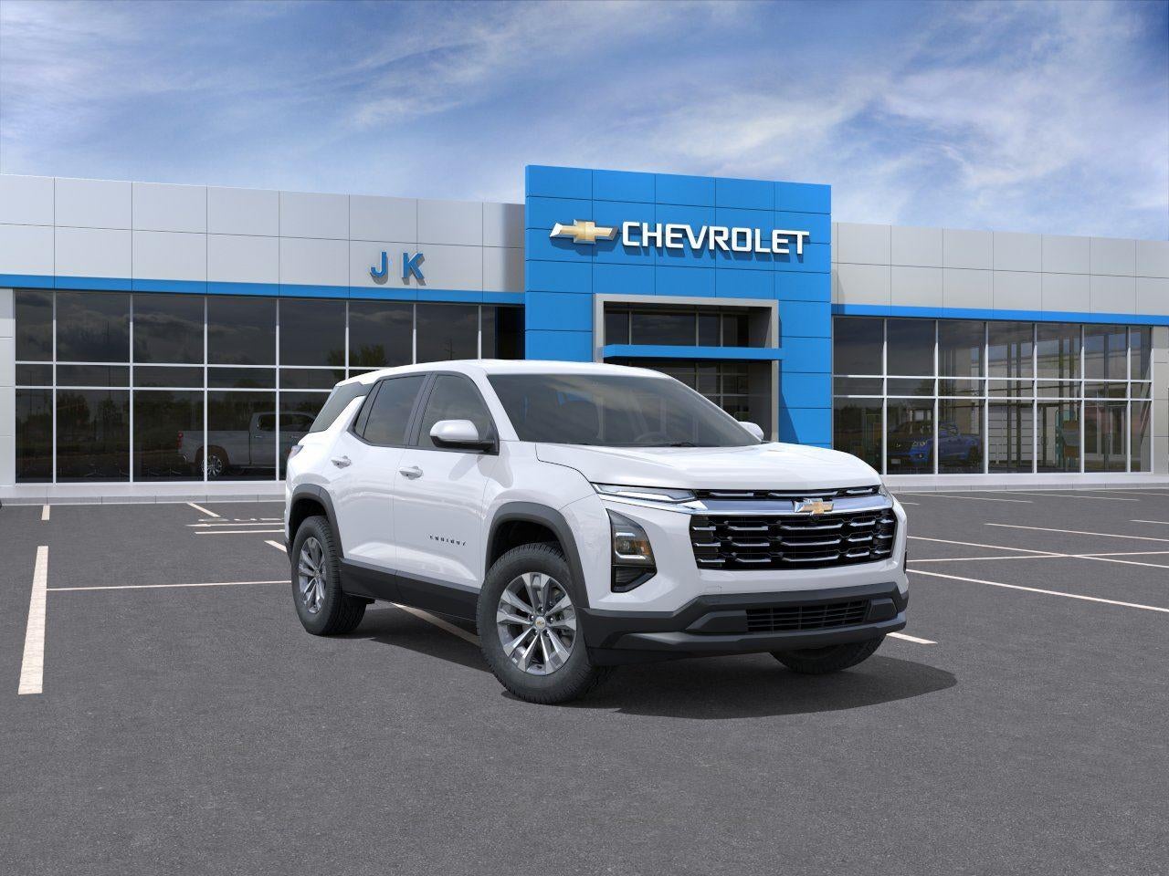 2026 Chevrolet Equinox LT in Summit White — front three-quarter view
