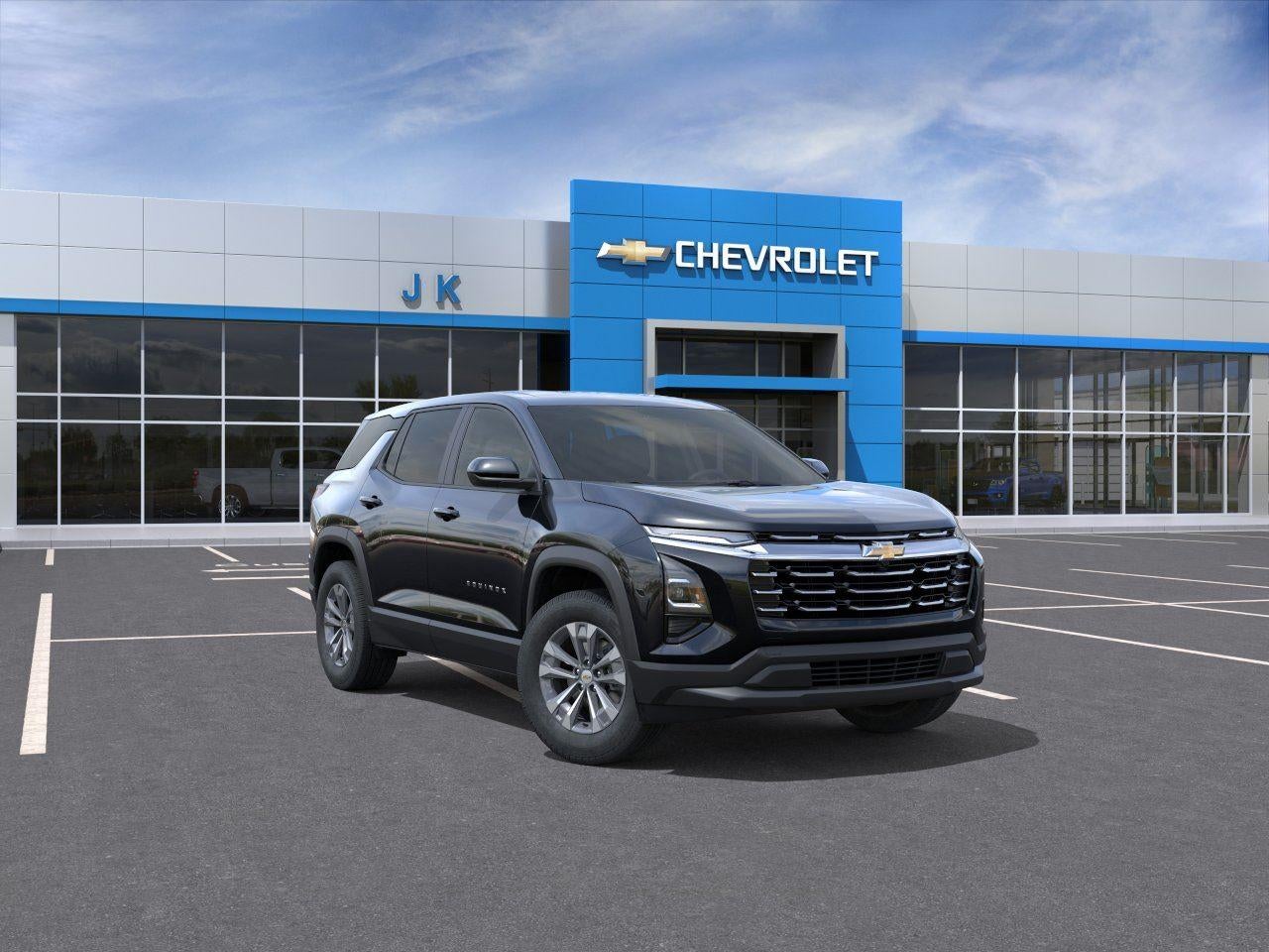 2026 Chevrolet Equinox LT in Mosaic Black Metallic — front three-quarter view