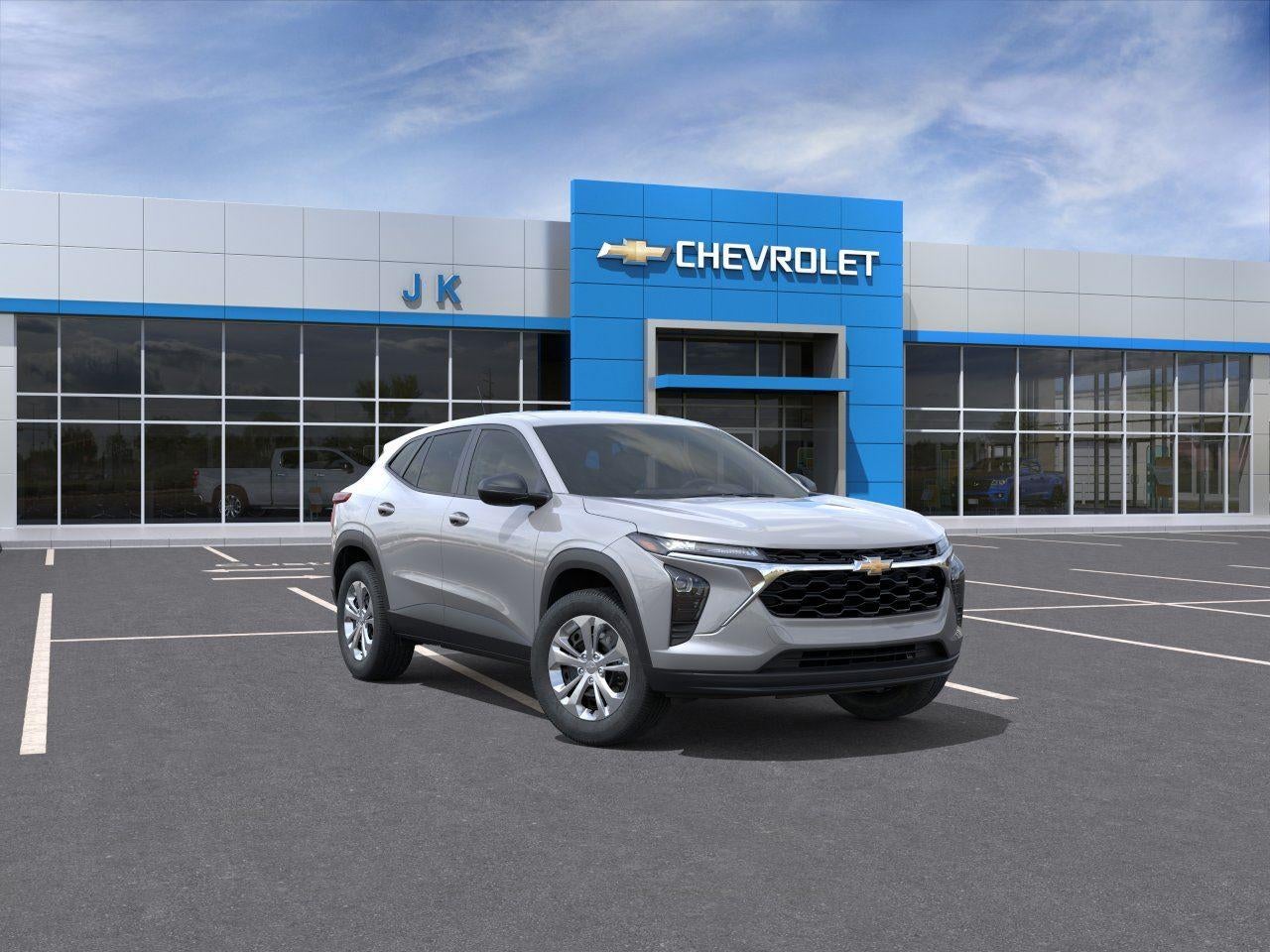 2026 Chevrolet Trax LS in Sterling Gray Metallic — front three-quarter view