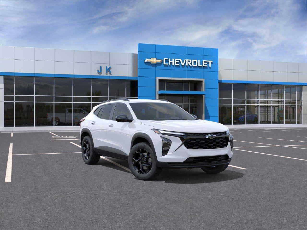 2026 Chevrolet Trax LT in Summit White — front three-quarter view