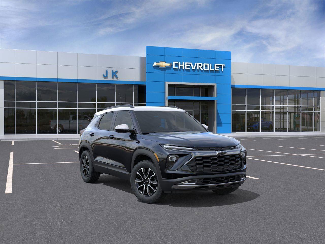 2026 Chevrolet Trailblazer ACTIV in Mosaic Black Metallic — front three-quarter view